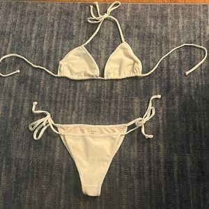 Faithful the brand white bikini set